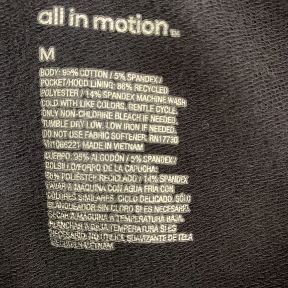 All in Motion womens oversized pullover hoodie black size medium - Picture 4 of 8